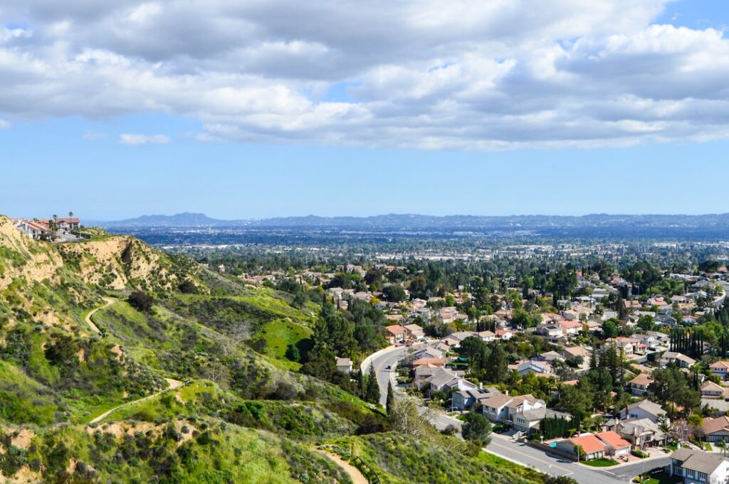 Aerial view of the San Fernando Valley for a Los Angeles neighborhood buying guide